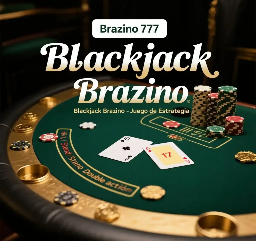 Blackjack de casino en Brazino777, juego de cartas estratégico para ganar